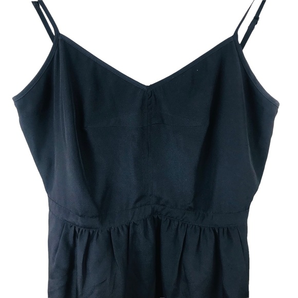 J. Crew Slip Cami Dress Sz 0 V Neck Cocktail Gathered Elastic Back Waist… - Picture 6 of 12